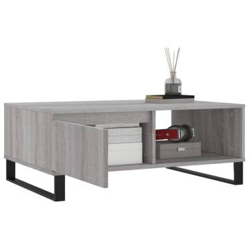 Coffee Table Grey Sonoma - Engineered Wood 90x60x35 cm