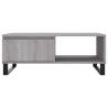 Coffee Table Grey Sonoma - Engineered Wood 90x60x35 cm