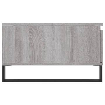 Coffee Table Grey Sonoma - Engineered Wood 90x60x35 cm