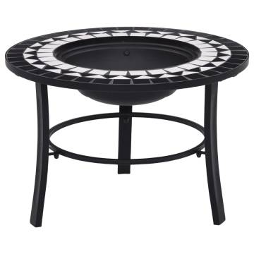 vidaXL Mosaic Fire Pit 68cm – Stylish & Functional