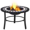 vidaXL Mosaic Fire Pit 68cm – Stylish & Functional