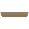 Luxury Rectangular Matt Cream Basin - 71x38 cm Ceramic