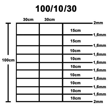 Galvanised Steel Garden Fence 50x1m - Durable & Versatile