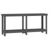 Work Bench Grey 180x50x80 cm Solid Pine | Hipo Market