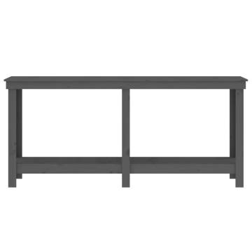 Work Bench Grey 180x50x80 cm Solid Pine | Hipo Market