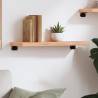 Wall Shelf Light Brown - Solid Oak, Rustic Style | Hipo Market