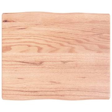 Light Brown Solid Oak Table Top - 60x50 cm | HipoMarket