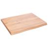 Light Brown Solid Oak Table Top - 60x50 cm | HipoMarket