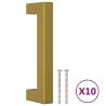 Elegant Gold Cabinet Handles - 10 pcs Stainless Steel | Hipomarket