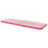 Inflatable Gymnastics Mat with Pump 400x100x10 cm - Pink