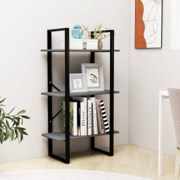 Storage Shelf Grey 60x30x105 cm - Solid Pine Wood | HipoMarket