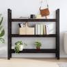 Wall Shelf Dark Brown - Treated Solid Oak Wood | Hipo Market