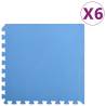 Floor Mats 6 pcs 2.16 ㎡ EVA Foam Blue Colour blue Size 2.16 m² 