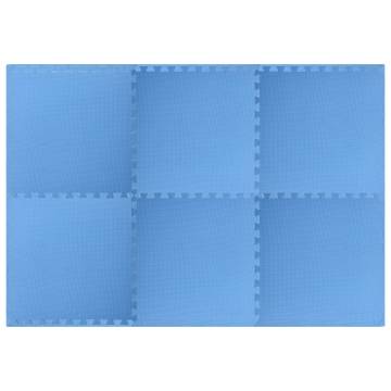 Floor Mats 6 pcs 2.16 ㎡ EVA Foam Blue | Hipomarket