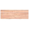 Light Brown Wall Shelf 120x40 cm - Solid Oak Storage