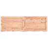 Light Brown Wall Shelf 120x40 cm - Solid Oak Storage