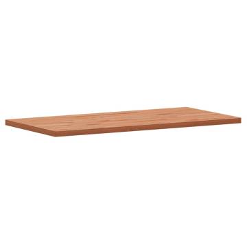 Solid Wood Beech Bathroom Countertop 100x50 cm - Durable & Stylish