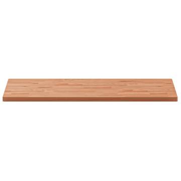 Solid Wood Beech Bathroom Countertop 100x50 cm - Durable & Stylish