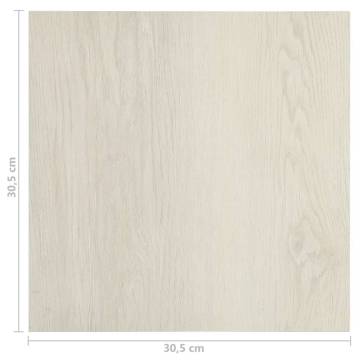 Self-Adhesive PVC Flooring Planks - 1.86 m² Beige Set