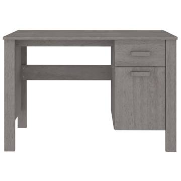 Desk HAMAR Light Grey - Solid Pinewood Writing Desk