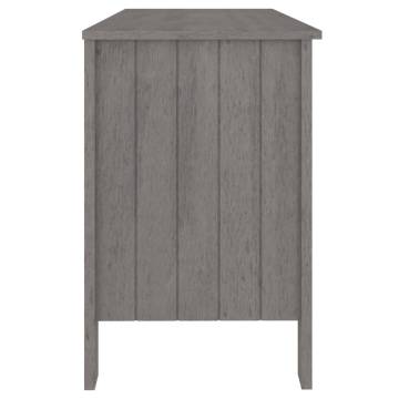 Desk HAMAR Light Grey - Solid Pinewood Writing Desk