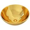 Elegant Gold Ceramic Wash Basin - 32.5x14 cm | HipoMarket