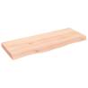 Wall Shelf 100x40 cm Solid Oak - Rustic Storage Solution