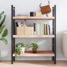 Wall Shelf 100x40 cm Solid Oak - Rustic Storage Solution