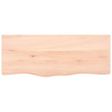 Wall Shelf 100x40 cm Solid Oak - Rustic Storage Solution