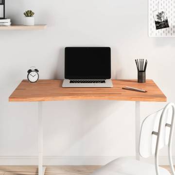 Solid Wood Beech Desk Top 100x(55-60)x2.5 cm | Hipomarket UK