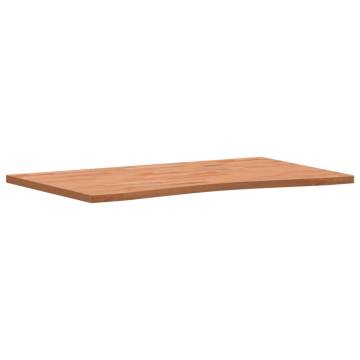 Solid Wood Beech Desk Top 100x(55-60)x2.5 cm | Hipomarket UK