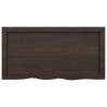 Wall Shelf Dark Brown 80x40 cm - Solid Oak Design | Hipomarket