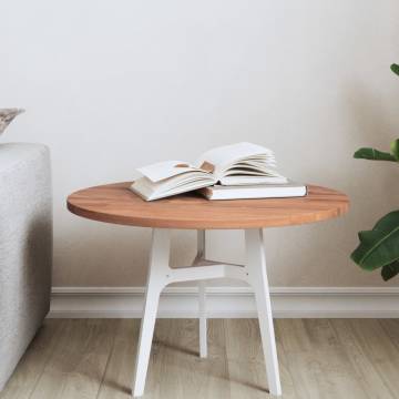 Round Solid Wood Beech Table Top Ø50x1.5 cm | HipoMarket