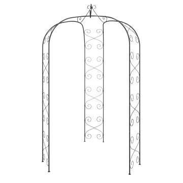 Elegant Black Garden Arch - 180x255 cm Steel Design