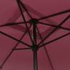 Outdoor Parasol with Metal Pole - Bordeaux Red 300x200 cm