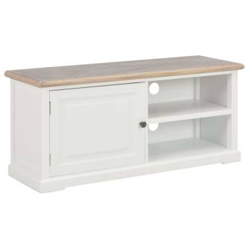 Modern White TV Cabinet 90x30x40 cm - Stylish & Functional