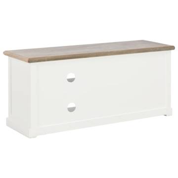 Modern White TV Cabinet 90x30x40 cm - Stylish & Functional