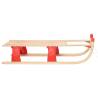 Folding Sledge Wood 110 cm - Smooth Winter Fun