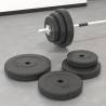 Weight Plates 6 pcs 30 kg Cement Weight 2x 2.5 kg + 2x 5 kg + 2x 7.5 kg Number of 1 