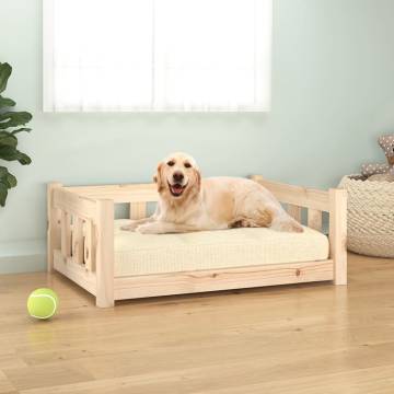 Stylish Solid Wood Dog Bed | 75.5x55.5x28 cm - HipoMarket