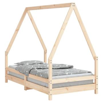 Kids Bed Frame 80x160 cm Solid Wood Pine - Fun & Sturdy