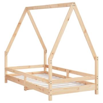 Kids Bed Frame 80x160 cm Solid Wood Pine - Fun & Sturdy