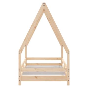 Kids Bed Frame 80x160 cm Solid Wood Pine - Fun & Sturdy