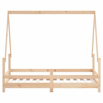 Kids Bed Frame 80x160 cm Solid Wood Pine - Fun & Sturdy