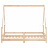 Kids Bed Frame 80x160 cm Solid Wood Pine - Fun & Sturdy