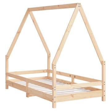 Kids Bed Frame 80x160 cm Solid Wood Pine - Fun & Sturdy