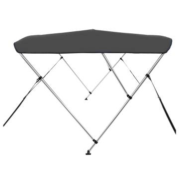 3 Bow Bimini Top Anthracite - Durable Boat Canopy 183x196 cm