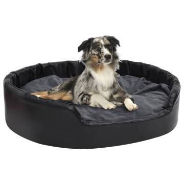 Luxury Black & Dark Grey Dog Bed - Stylish & Comfortable