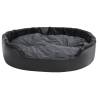 Luxury Black & Dark Grey Dog Bed - Stylish & Comfortable