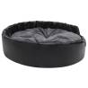 Luxury Black & Dark Grey Dog Bed - Stylish & Comfortable